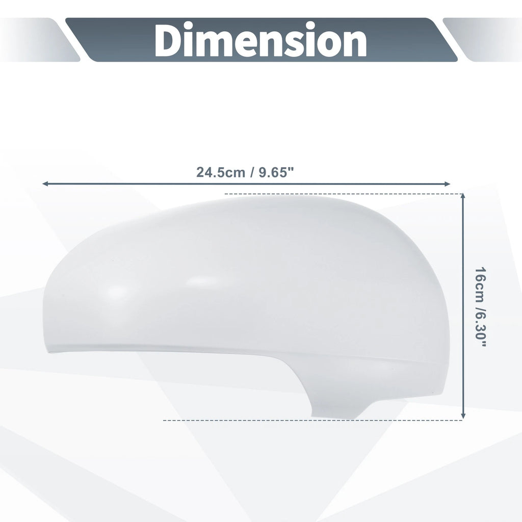 Rearview Mirror Cover Cap White Replacement for Toyota Reiz Prius (2010–2012)