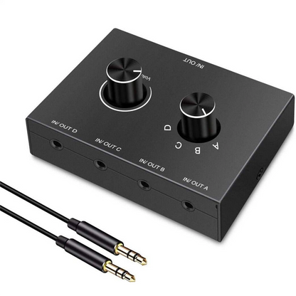 4-Port Audio Switch for Stereo Audio Systems