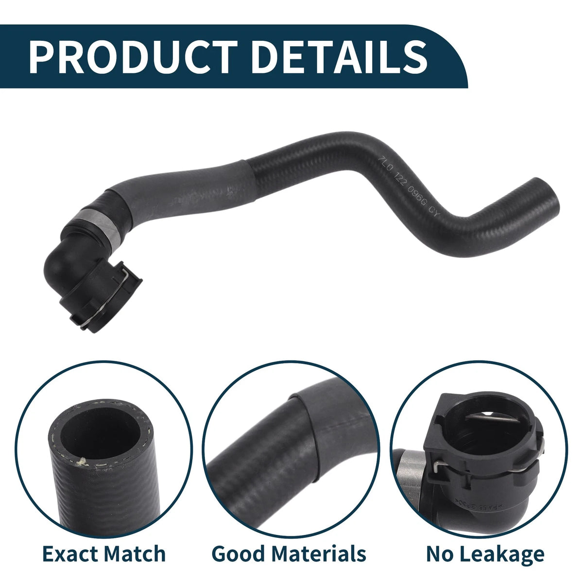 Radiator Hose No. 7L0122096G for Audi Q7 3.6L (2007–2010)