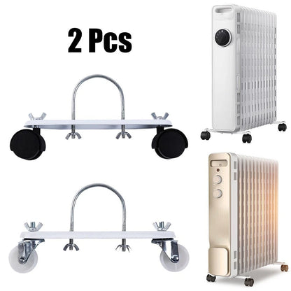 2X Casters Stand Heater Bracket for Electric Heater