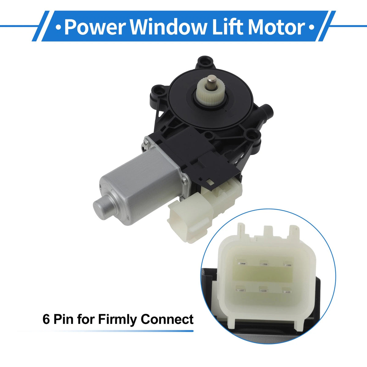 1Pc Power Window Regulator Lift Motor for Ford Focus (2012–2018) 6CP114553H1A