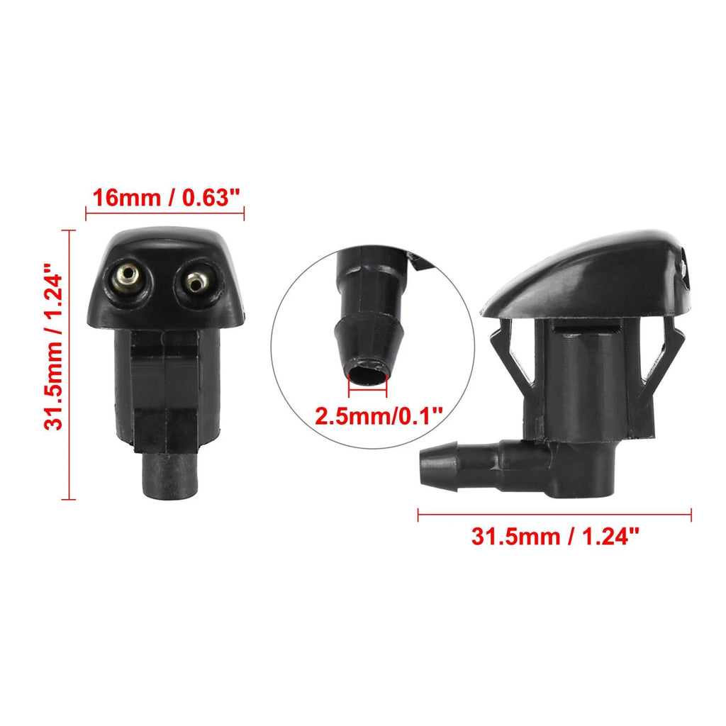 4pcs Front Windshield Washer Nozzle Replacement for Toyota Corolla Sienna (2000–2009)