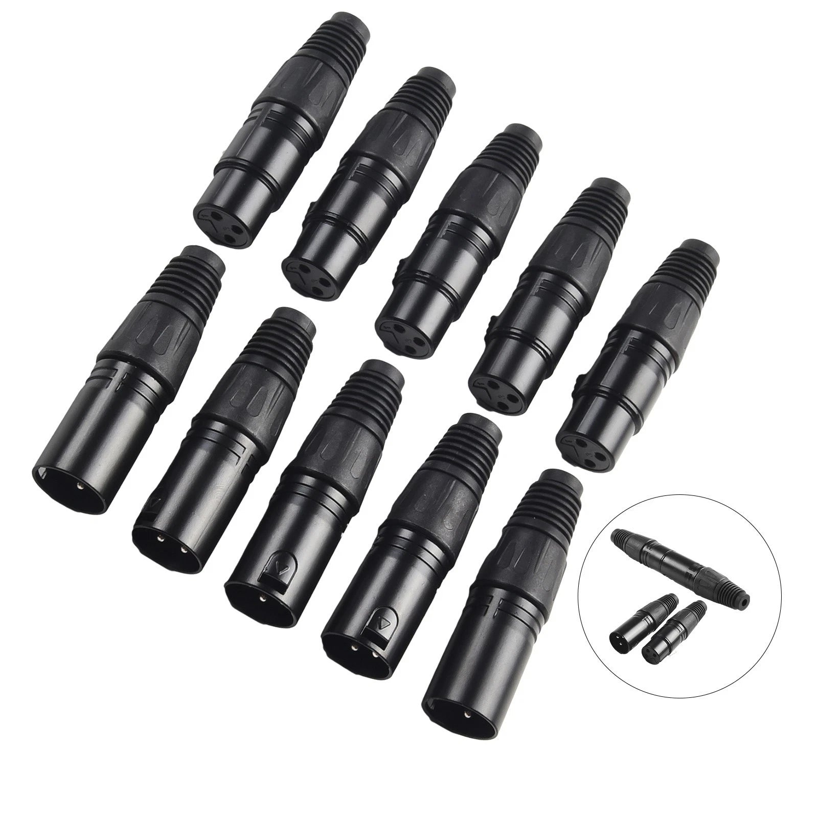 XLR 3 Pin Audio Connectors for (Compatible)