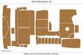 EVA Foam Teak Deck Floor Mat for Meridian 381 (2004)