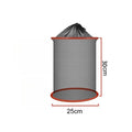 Foldable Minnow Trap Fishing Keep Net 25x60cm Nylon for Stream Use