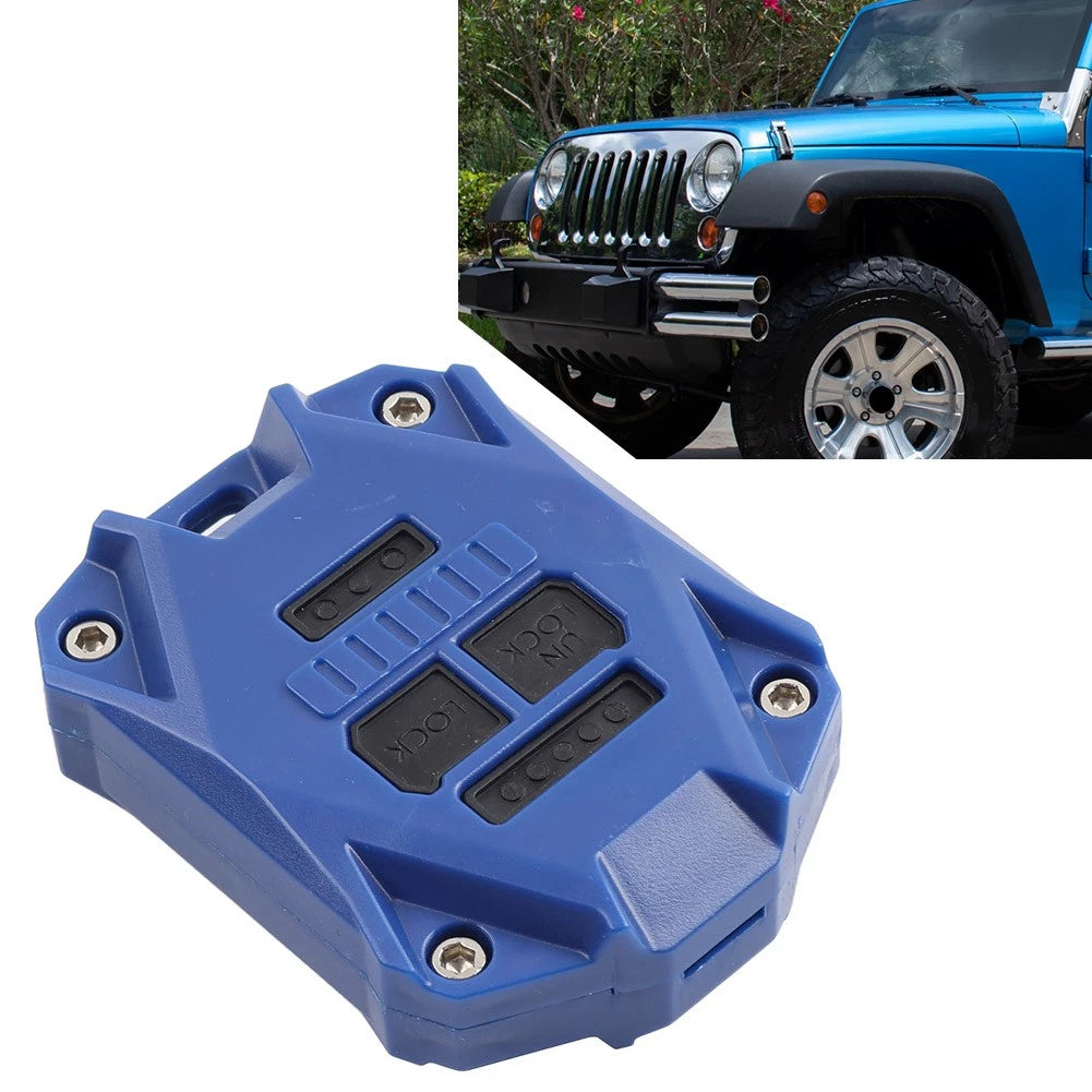 Remote Key Fob Shell Case Cover for Jeep Wrangler JK (2007–2017) Blue