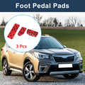 3 Pcs Automatic Foot Accelerator Pedal Covers for Subaru Forester (2019–2021)