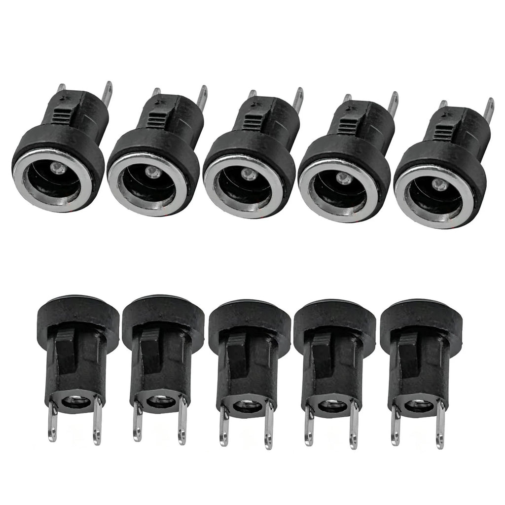 10pcs DC Power Socket Connector 5.5x2.1mm for PCB Applications