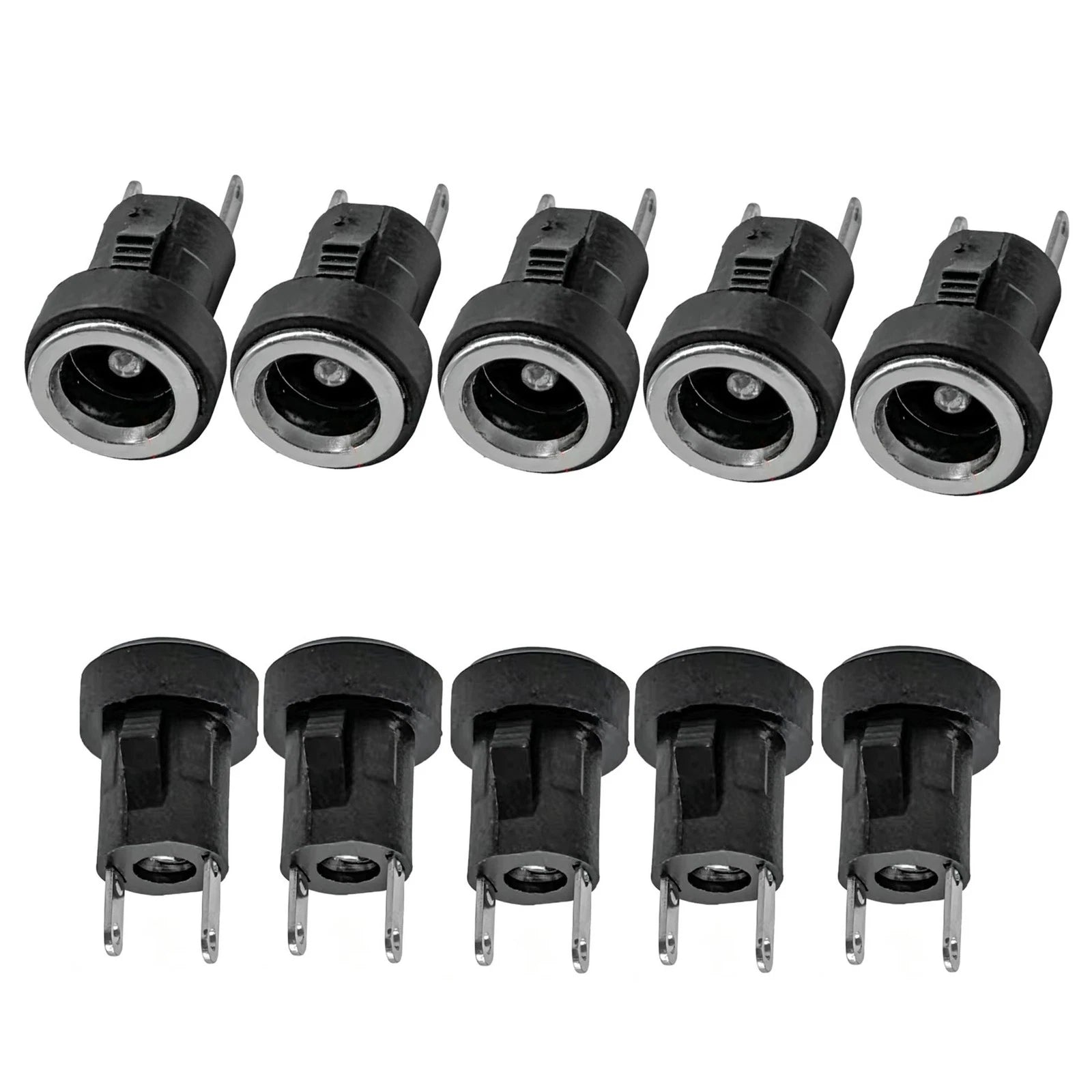 10pcs DC Power Socket Connector 5.5x2.1mm for PCB Applications