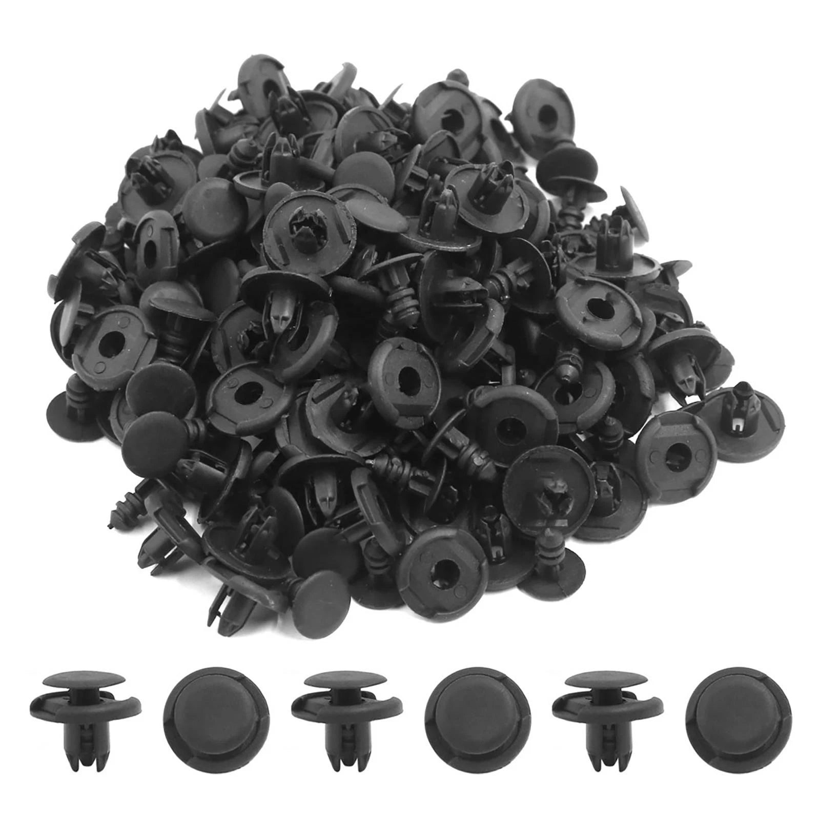 100Pcs Plastic Rivet Retainer Clip Bumper for Toyota Suzuki (—)