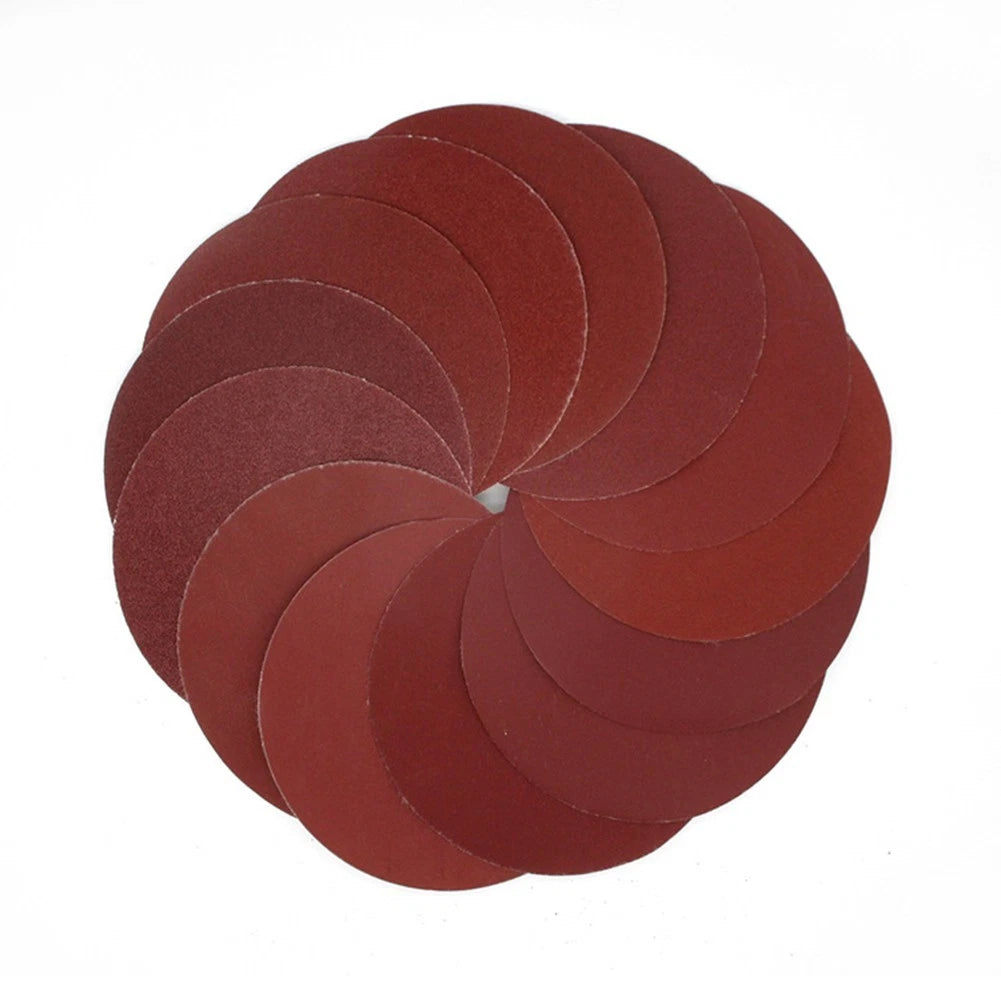 10pcs 5" Sandpaper Polishing Discs 40-2000 Grit Round Shape