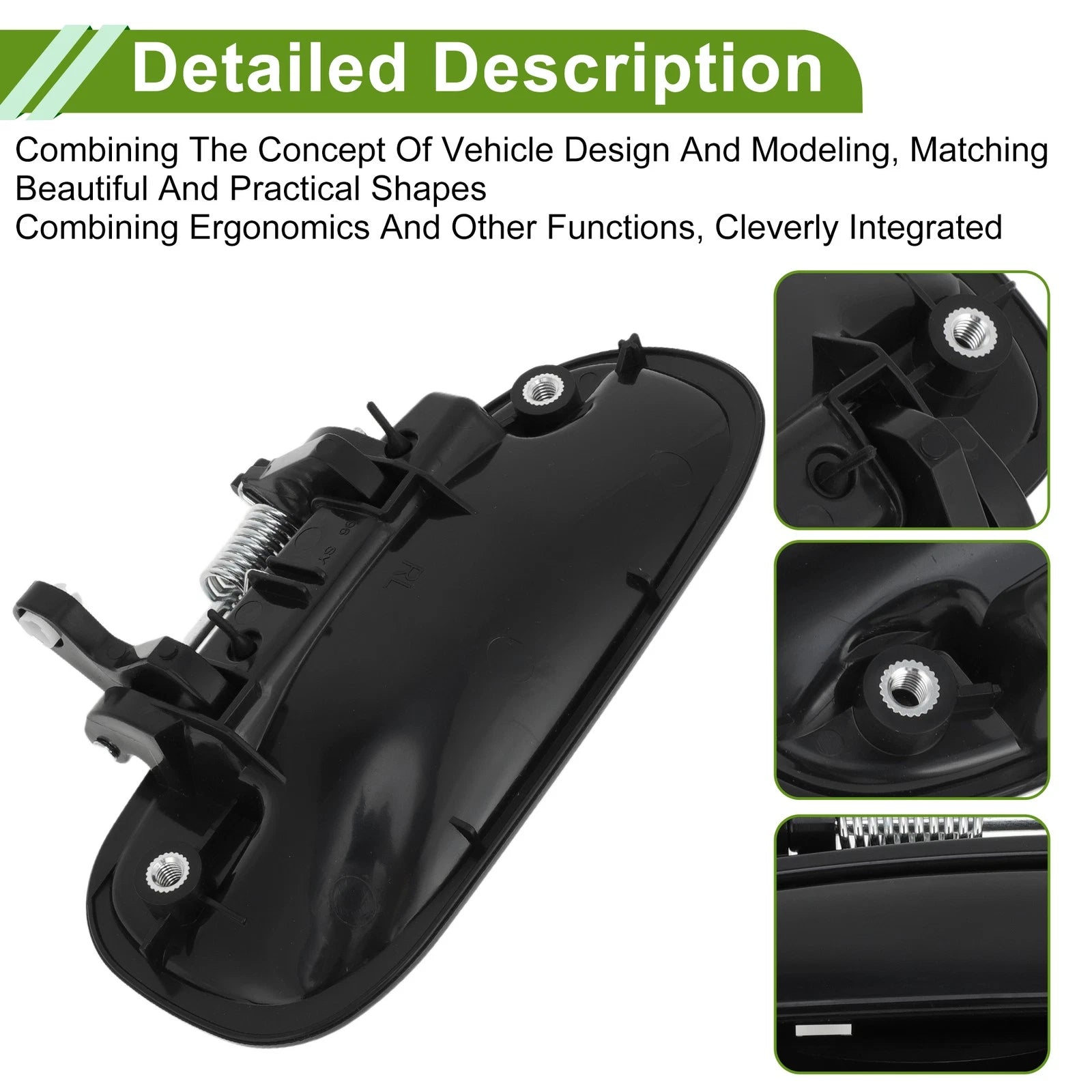 Exterior Door Handle Replacement Rear Left for Honda Civic (1996–2000)