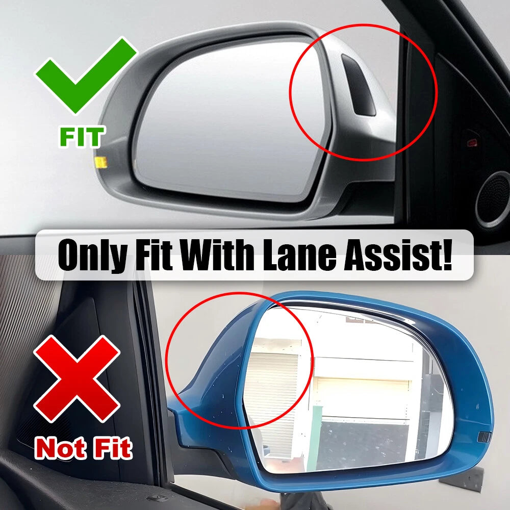 Set of 2 Side Wing Mirror Cap Covers for Audi TT TTS (2014–2023) Carbon Look