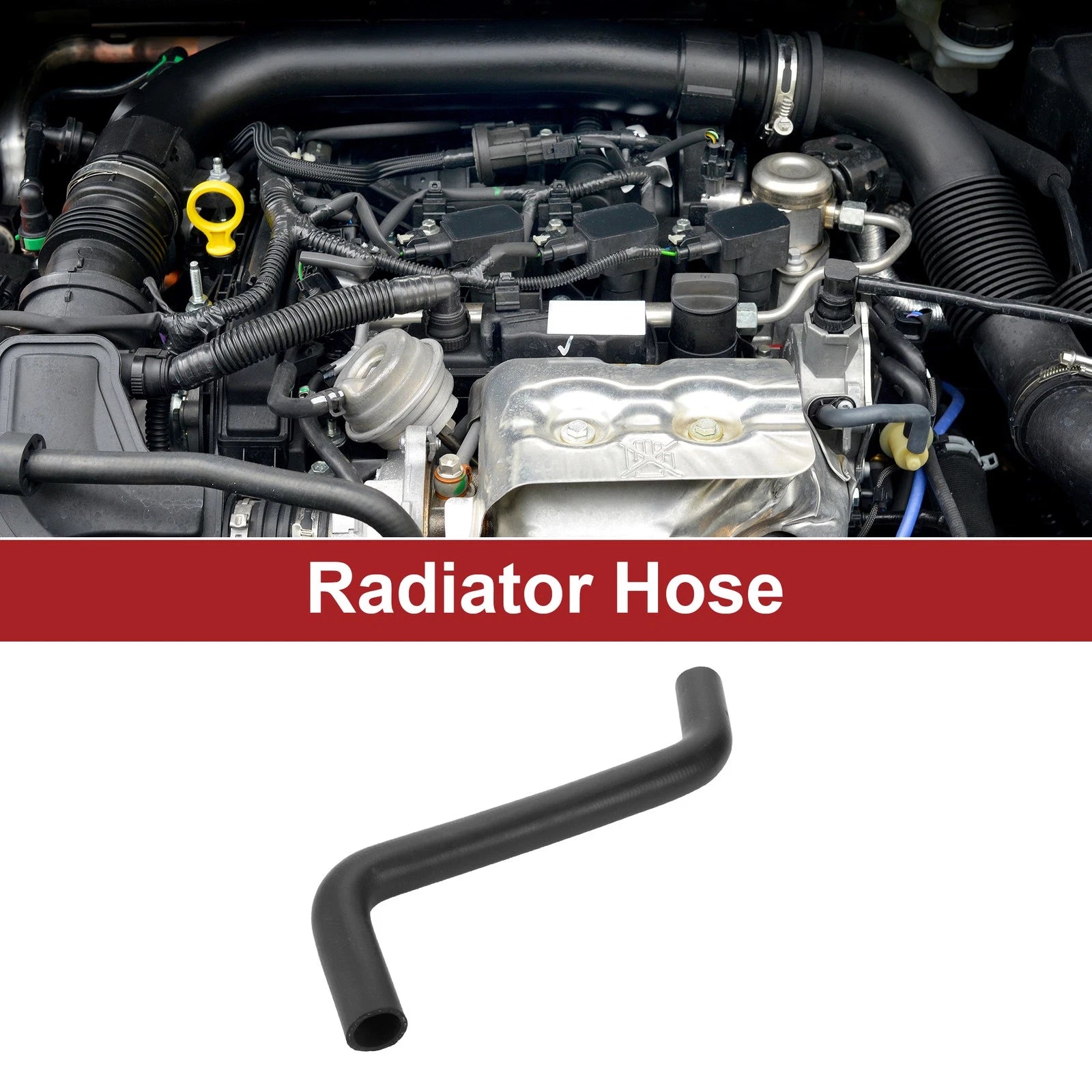 Radiator Hose Replacement for Toyota Camry 2.2L (1997–2001) Rubber Black