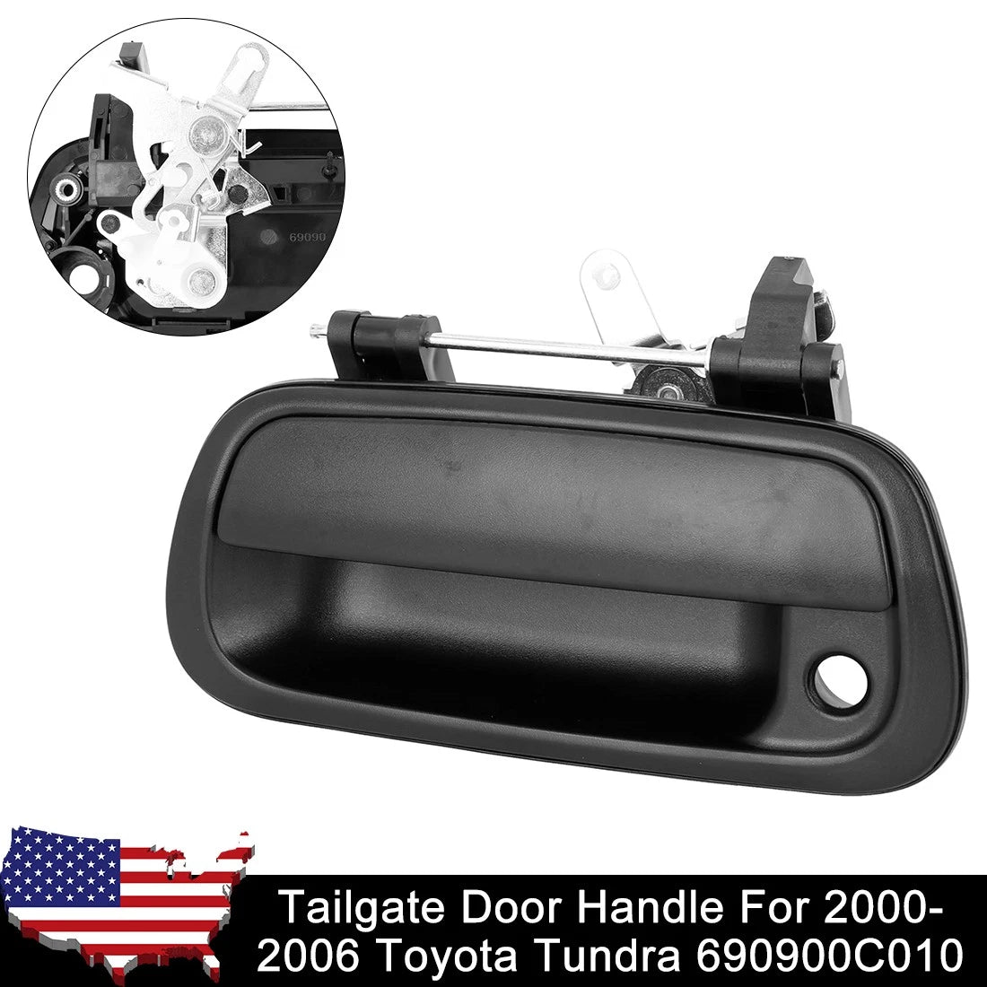 Tailgate Latch Handle Replacement for Toyota Tundra Truck (2000–2006)