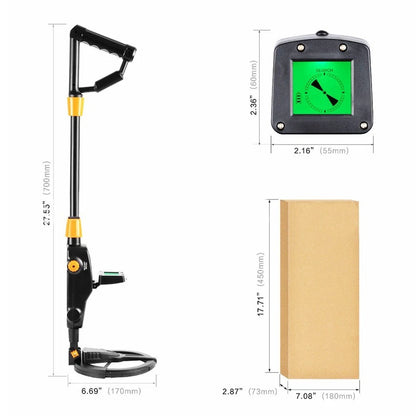 Metal Detector with Adjustable Reminder Volume for Easy Target Locating