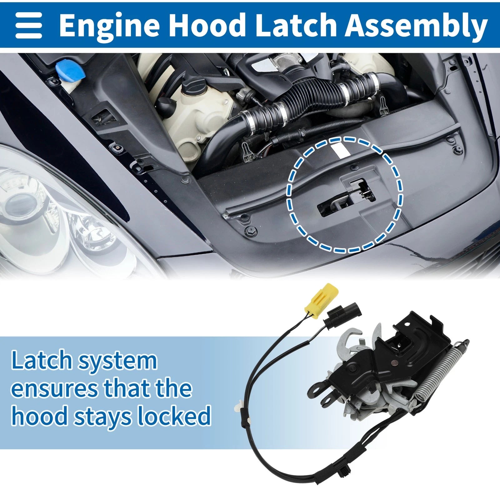 Hood Latch Assembly Replacement for BMW 5 Touring G31 (2017–2023)