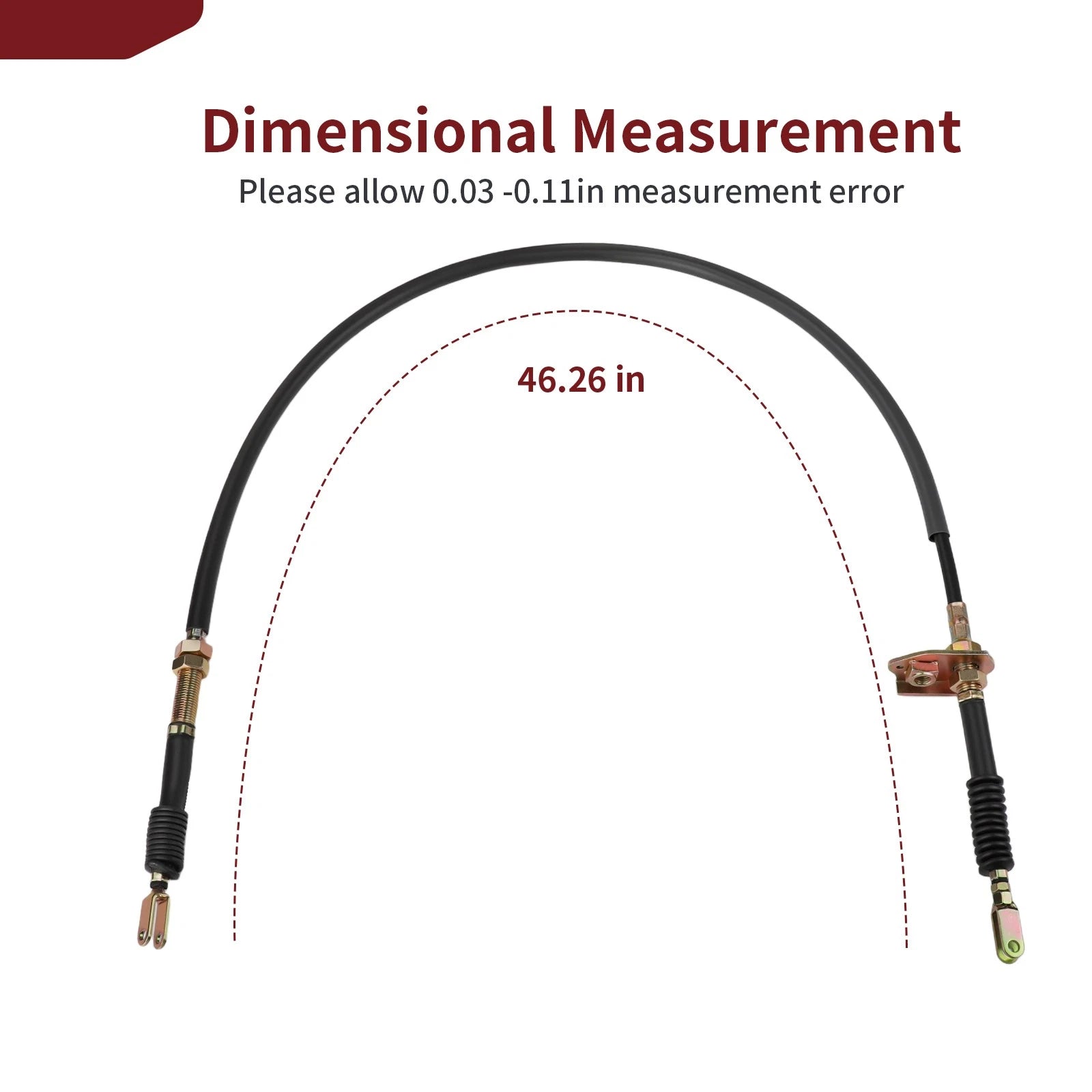 2HR-2637F-00-00 Reverse Lever Cable for Yamaha ATV Big Bear YFM350 (1987–1993)