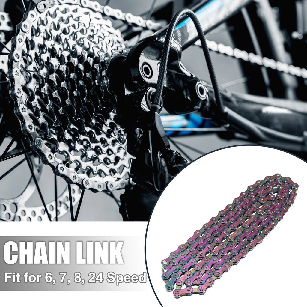 9 Speed 116 Links Speed Chain Replacement for Bicycle Bike (2008–2024)