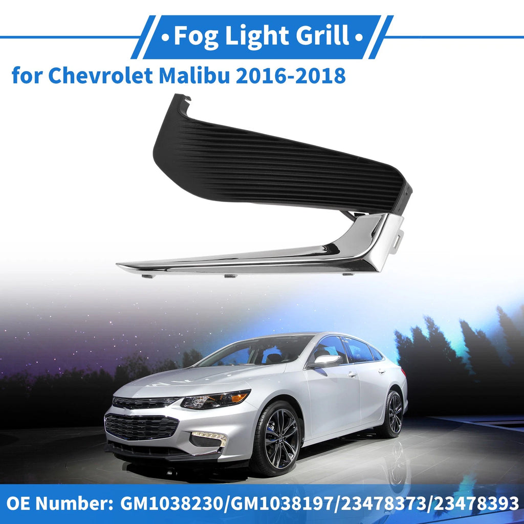 Front Left Fog Light Grille Replacement for Chevrolet Malibu (2016–2018)