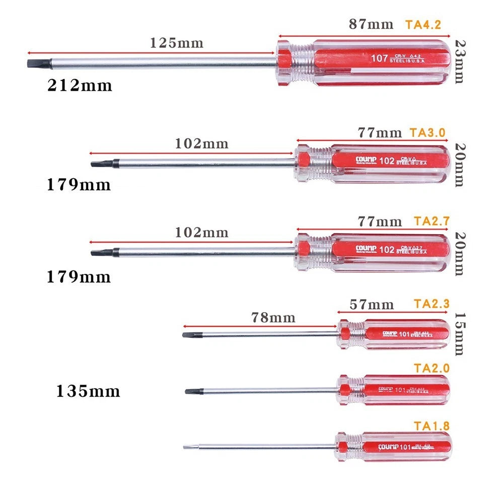 Triangle Screwdriver Bit for Precision Work - Chrome Vanadium Steel