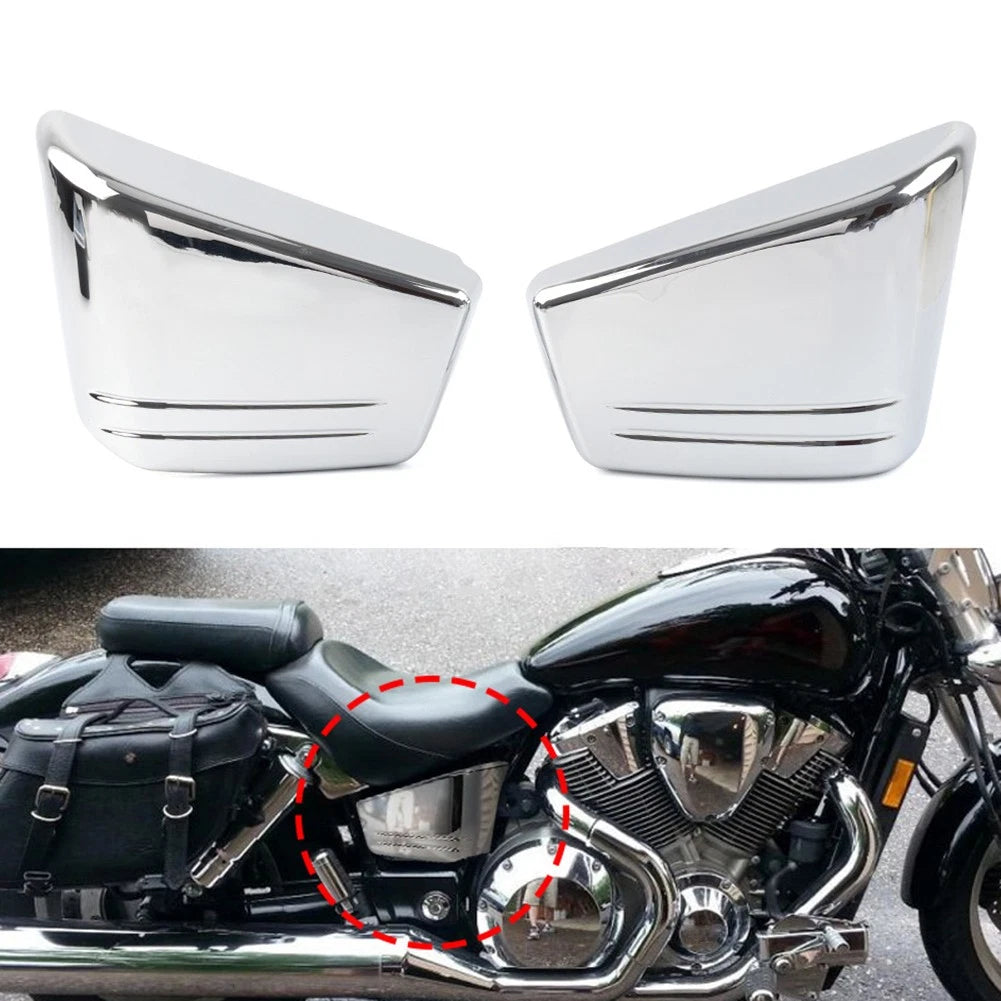 Chrome Trim Battery Side Cover for Honda VTX1800C (2002–2008)