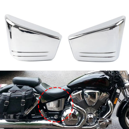 Chrome Trim Battery Side Cover for Honda VTX1800C (2002–2008)