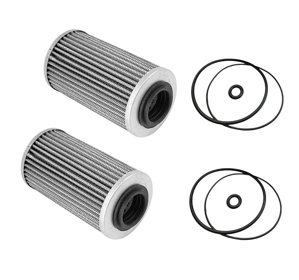 Set of 2 Oil Filters W/O-rings for Sea-Doo BRP GTI RXT RXP GTX (130hp 300hp)