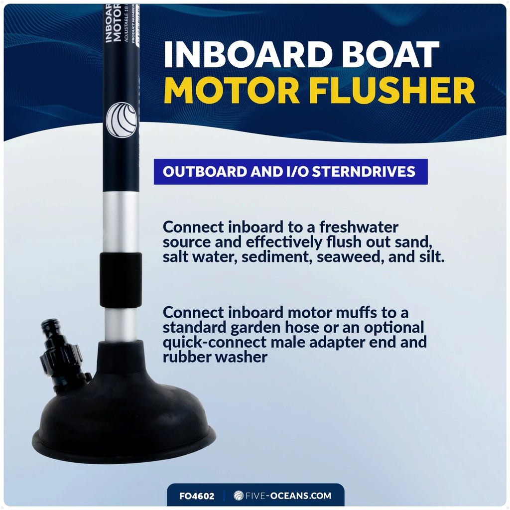 Inboard Motor Muff Flusher for Universal Adjustable 18" to 30"