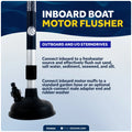 Inboard Motor Muff Flusher for Universal Adjustable 18" to 30"