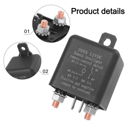 200A Remote Battery Switch for DC12V Auto Truck Boat Applications