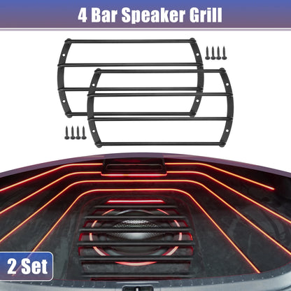 Set of 2 Speaker Bar Grills for Car Audio Subwoofer (10")