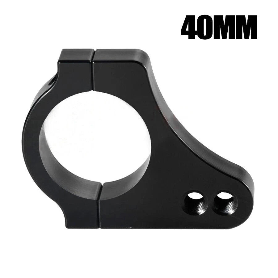 1 x 40MM Black Universal Motorcycle CNC Aluminium Steering Damper Fork Bracket
