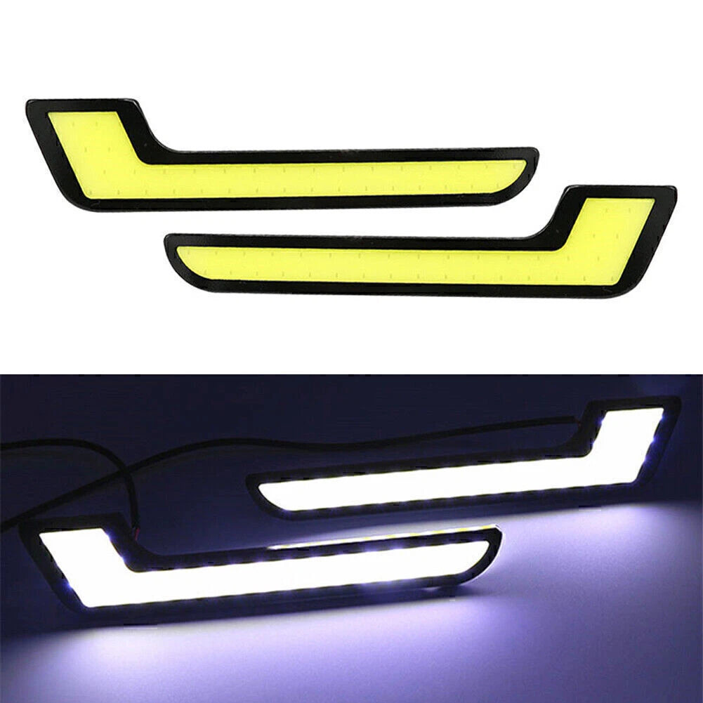 L Shape COB White LED Daytime Running Light for