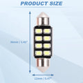 2X LED Dome Light Bulbs 2835 Chip 36mm for