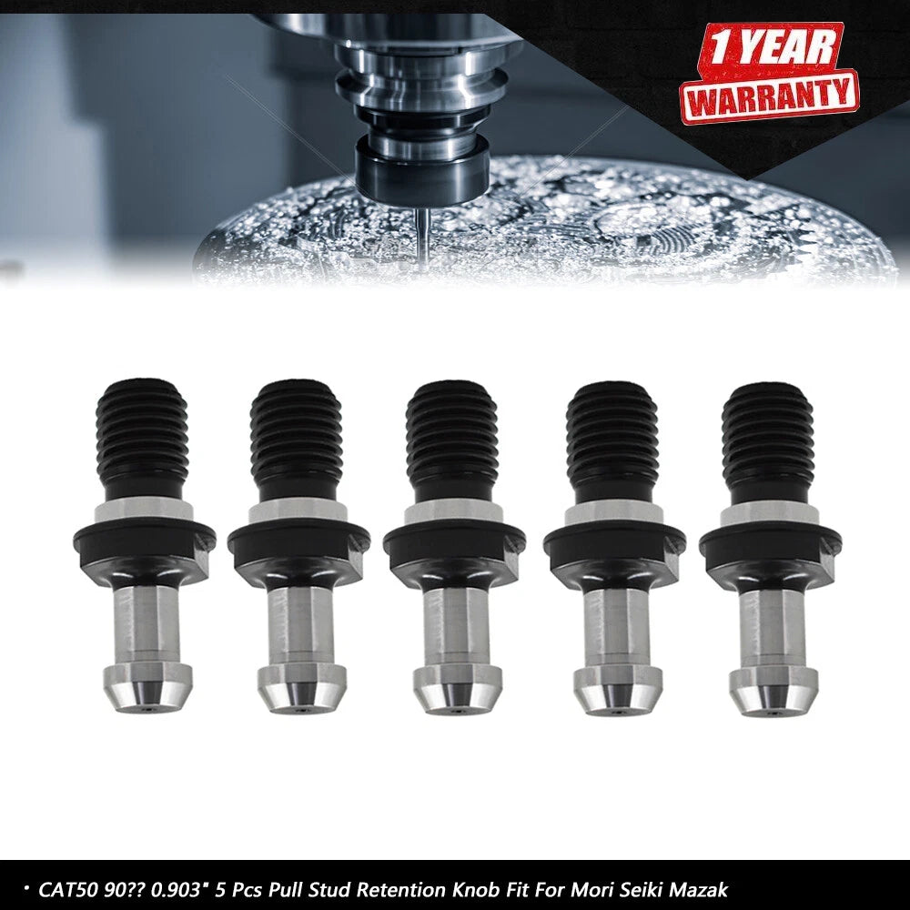 5 Pcs Pull Stud Retention Knob for Mori Seiki Mazak (CAT50 90° 0.903")