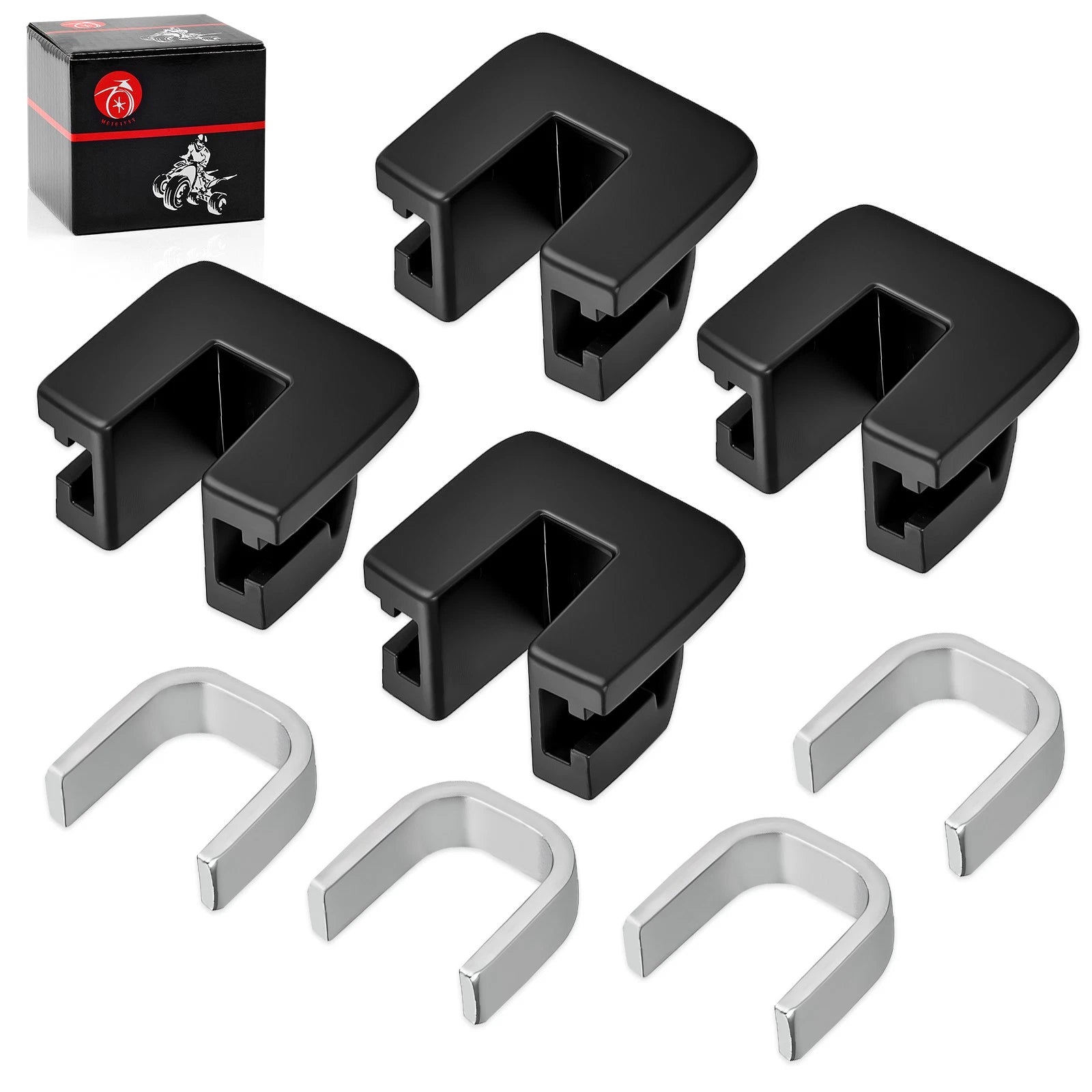 4Pcs Primary Clutch Slider with Spacer for Yamaha Kodiak 400 450 Rhino 450 660 (2000–2018)
