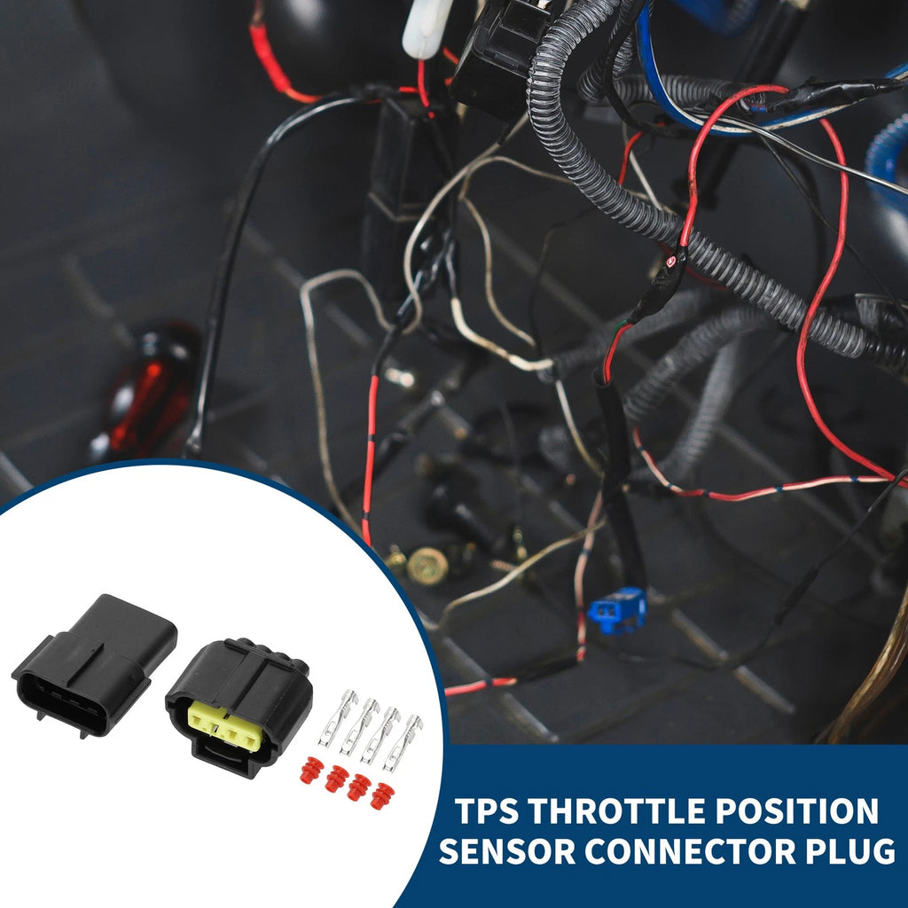 Throttle Position Sensor Connector 4 Pin Replacement for Toyota Camry Crown (2000–2018)