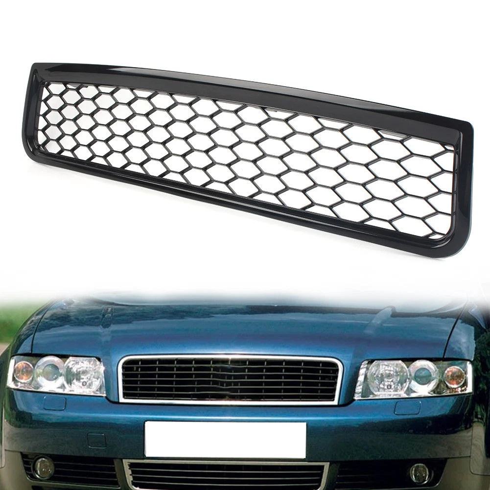 Front Bumper Upper Honeycomb Mesh Grille for Audi A4 B6 (2001–2005) 8E0853651F