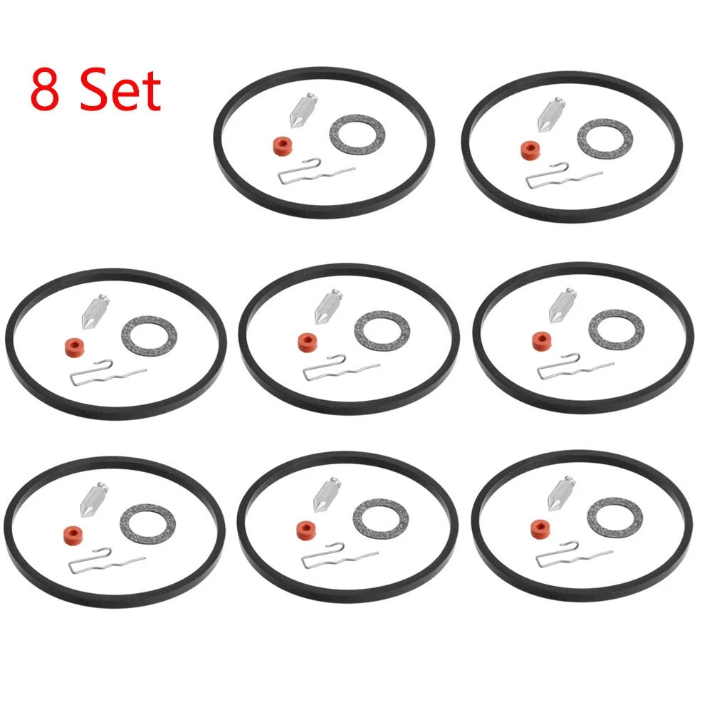 Set of 8 Carburetor Needle Seat Rebuild Kit for Tecumseh 631021 631021A 621021B