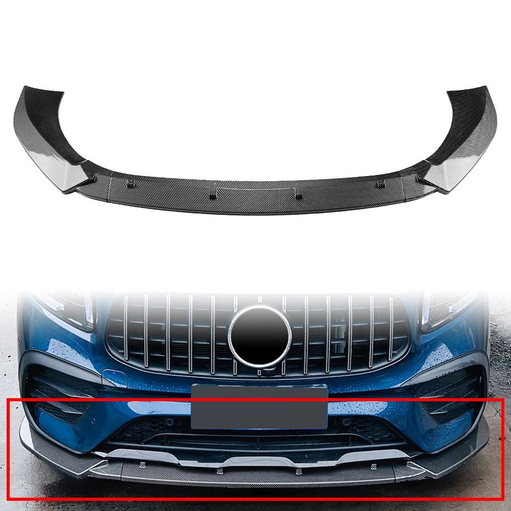 Front Bumper Splitter Spoiler Lip for Mercedes Benz GLB-Class (2020–2023)