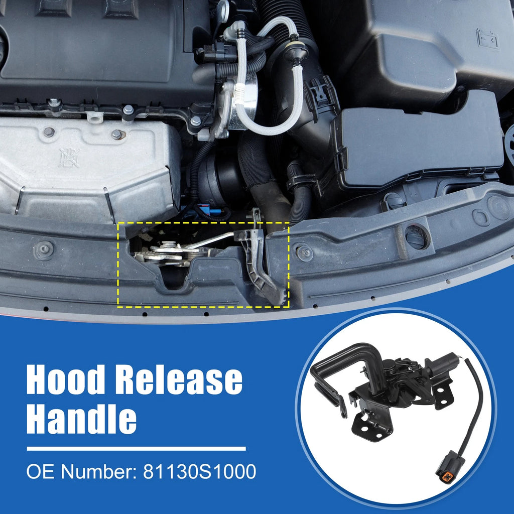 Hood Latch Assembly Replacement for Hyundai Santa Fe (2019–2023)