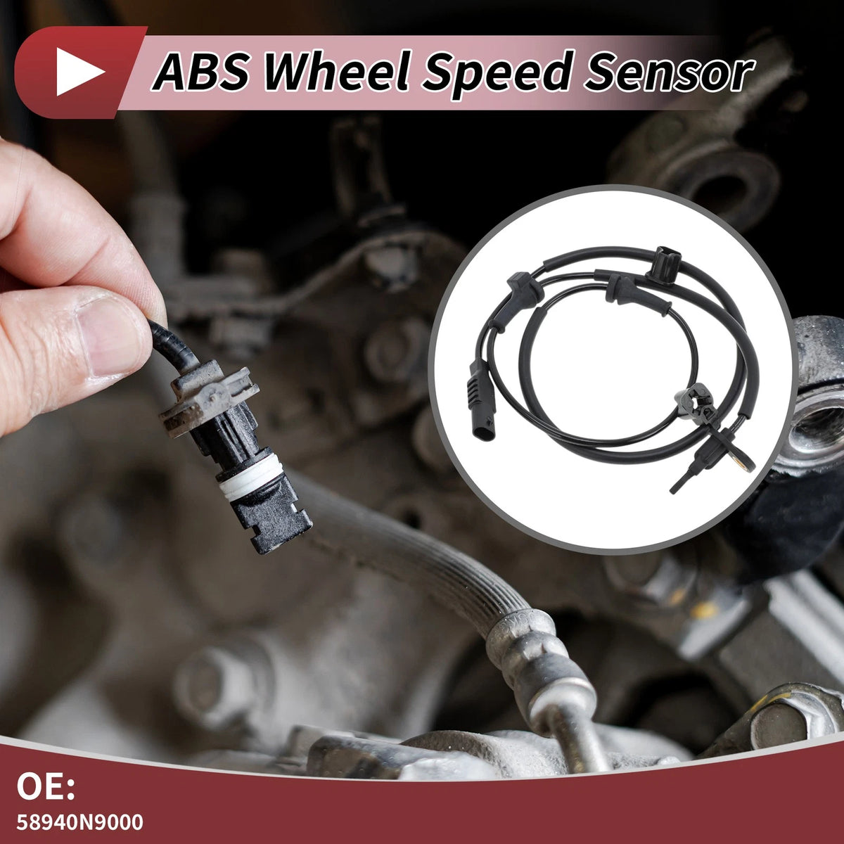 ABS Wheel Speed Sensor No. 58940N9000 for Hyundai Tucson (2022–2024)