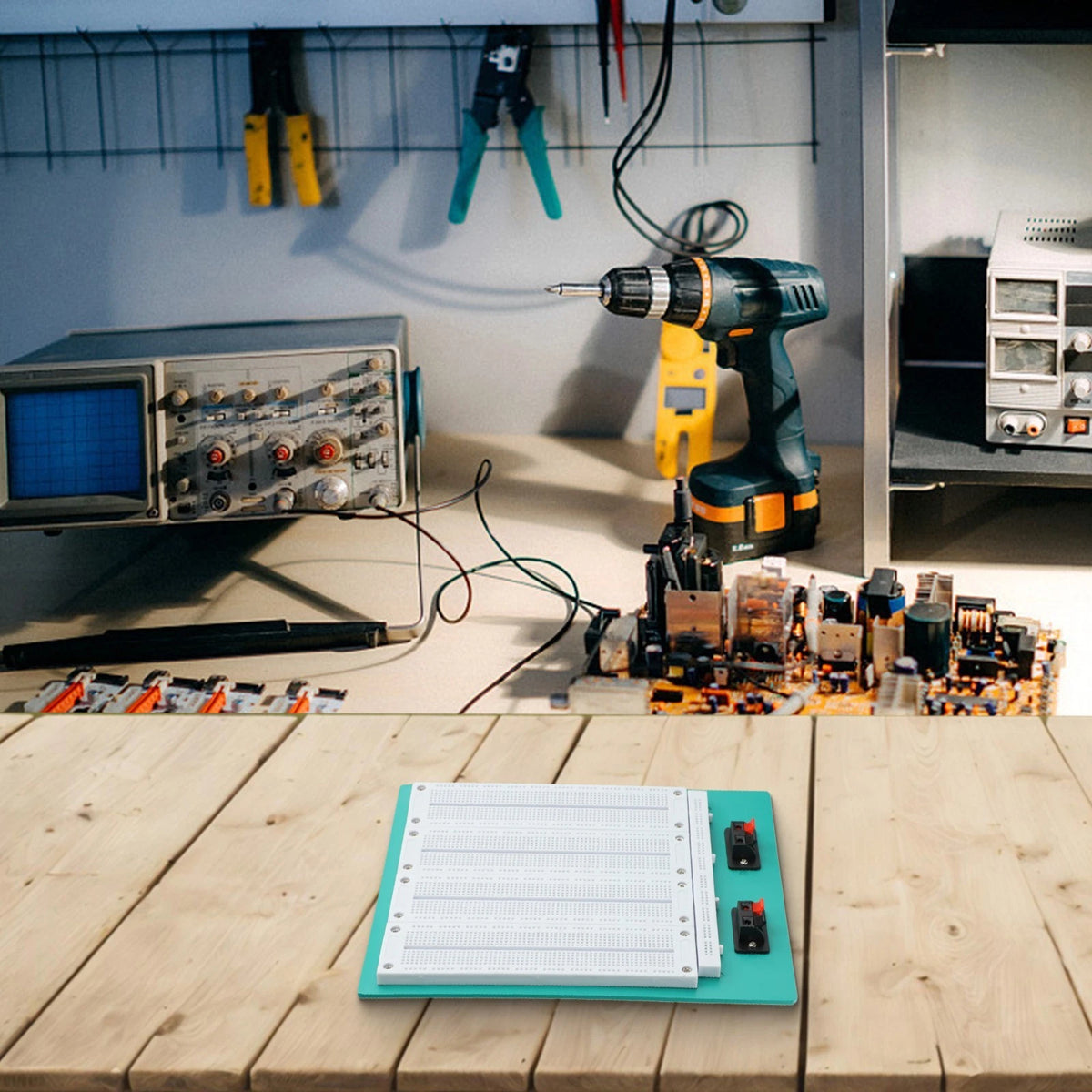 Combination Breadboard for Enhanced Learning Experience