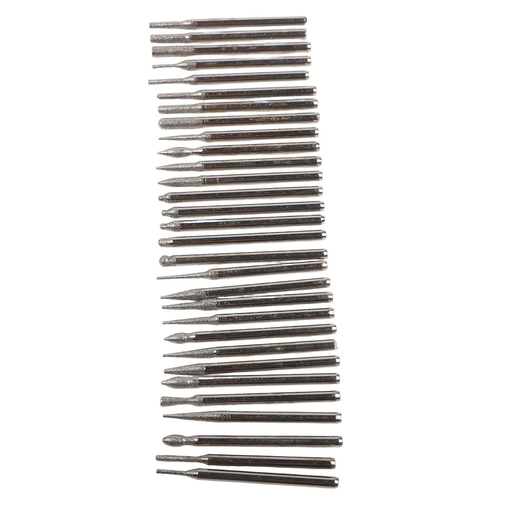30-Piece Diamond Coated Drill Bits Set for Beads and Gemstones