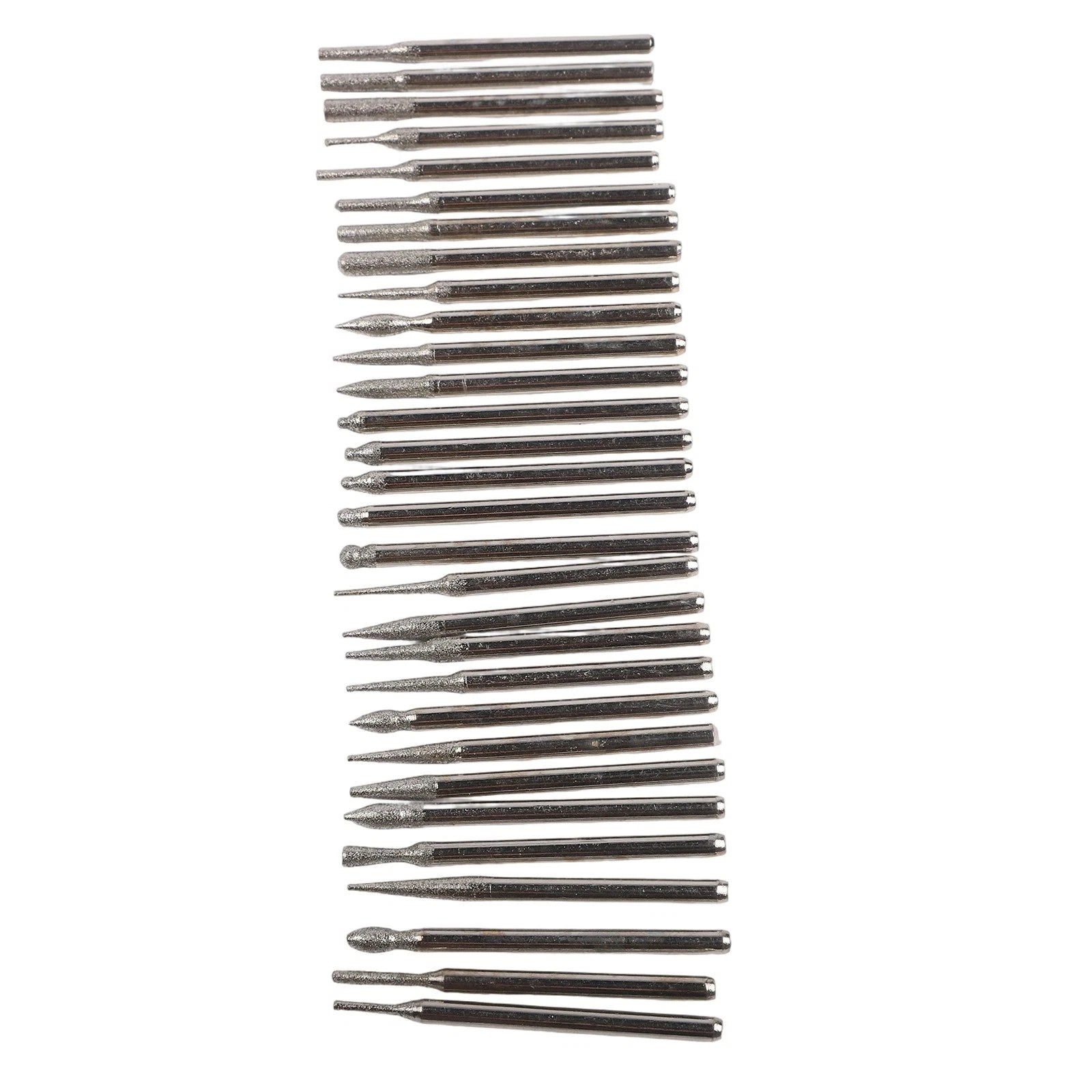 30-Piece Diamond Coated Drill Bits Set for Beads and Gemstones