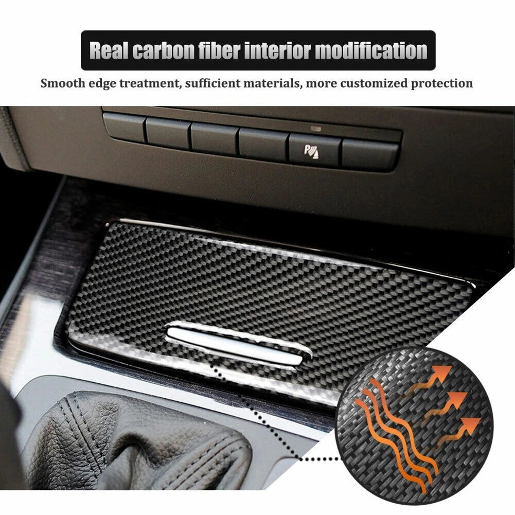 Carbon Fiber Interior Panel Trim Cover for 3 Series E90 E92 (2005–2012)