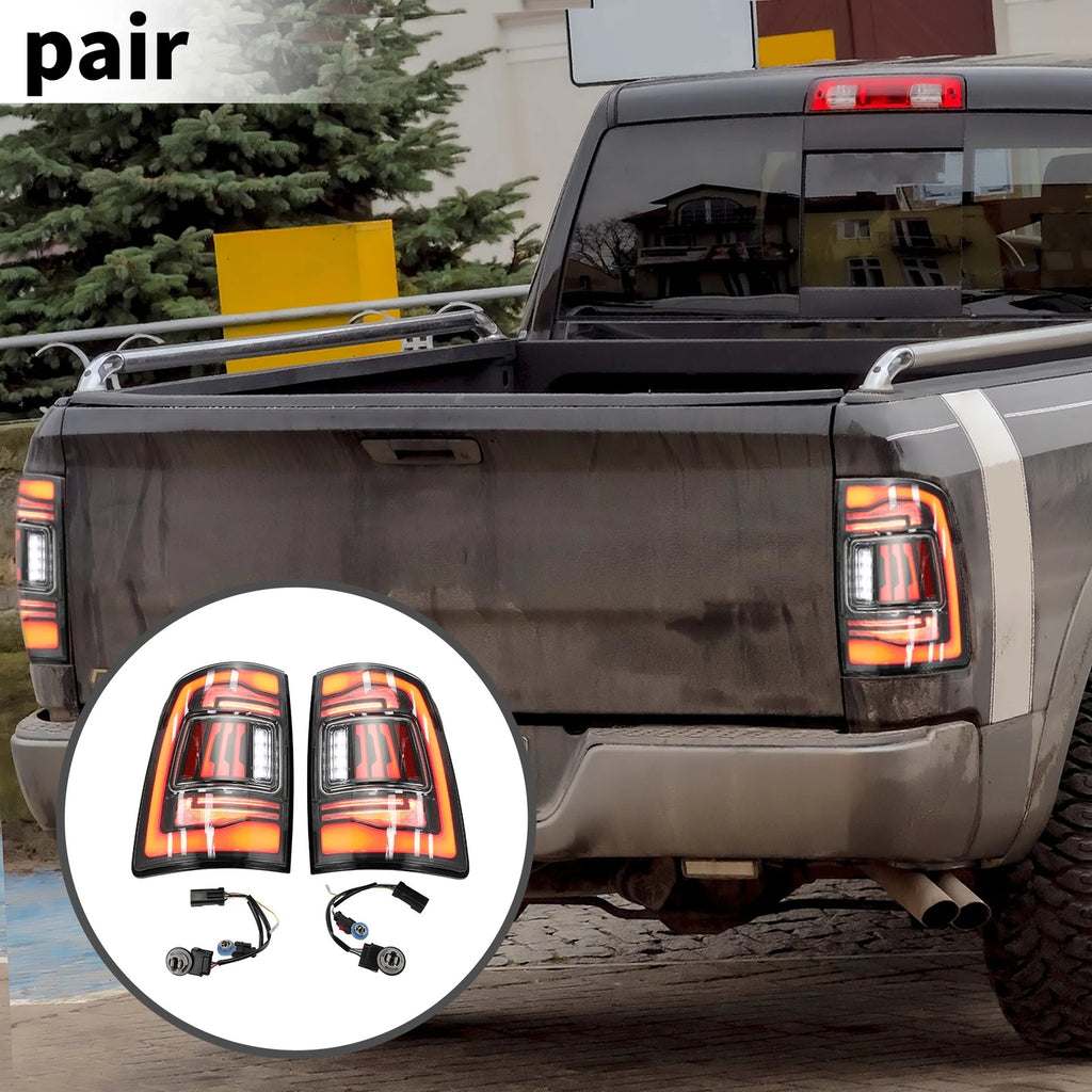 OLED Brake Tail Lights Assembly Replacement for Dodge RAM 1500 2500 3500 (2013–2018)