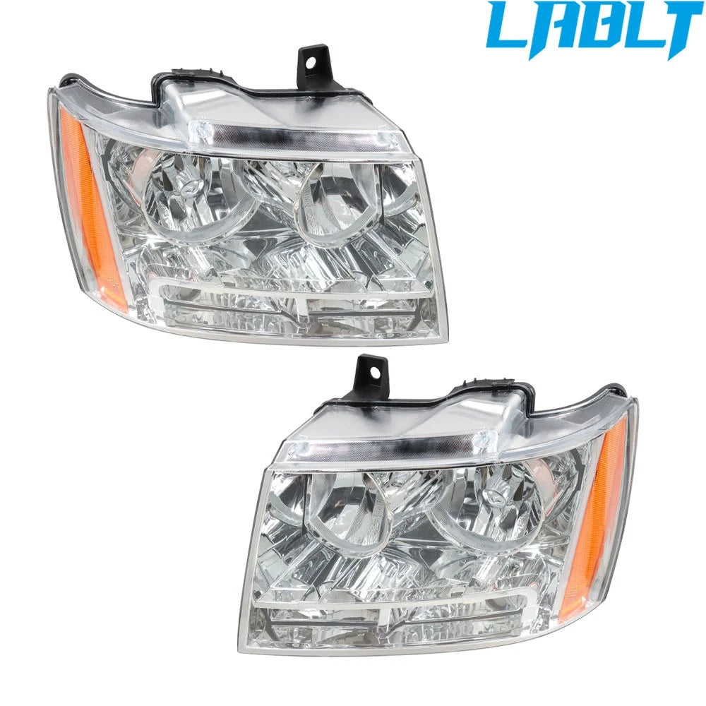 Pair of Headlights for Chevy Avalanche/Suburban/Tahoe (2007–2014)
