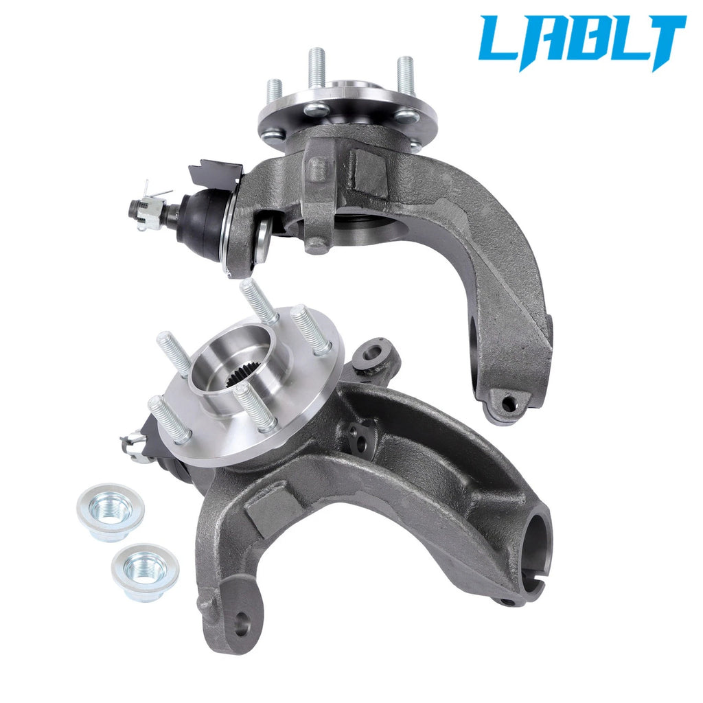 Pair Front Steering Knuckle Wheel Hub Bearings for Ford Transit Connect (2010–2013)